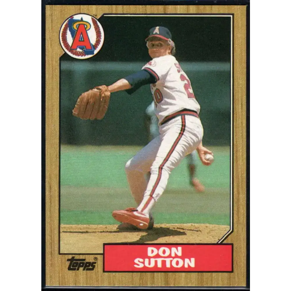 1987 Topps #673 Don Sutton EX Excellent California Angels Baseball Card - Baseball Card Single