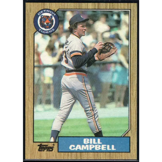 1987 Topps #674 Bill Campbell EX Excellent Detroit Tigers Baseball Card