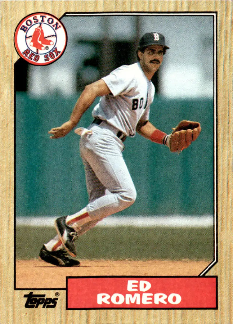 1987 Topps #675 Ed Romero EX Excellent Boston Red Sox Baseball Card - Baseball Card Single