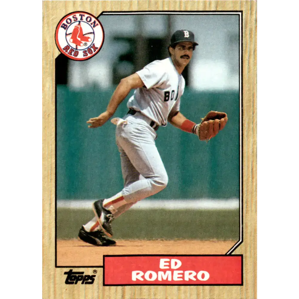 1987 Topps #675 Ed Romero EX Excellent Boston Red Sox Baseball Card - Baseball Card Single