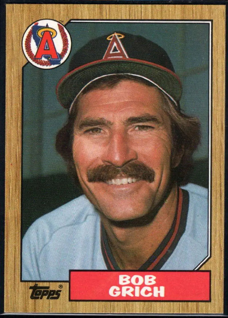 1987 Topps #677 Bobby Grich EX Excellent California Angels Baseball Card - Baseball Card Single
