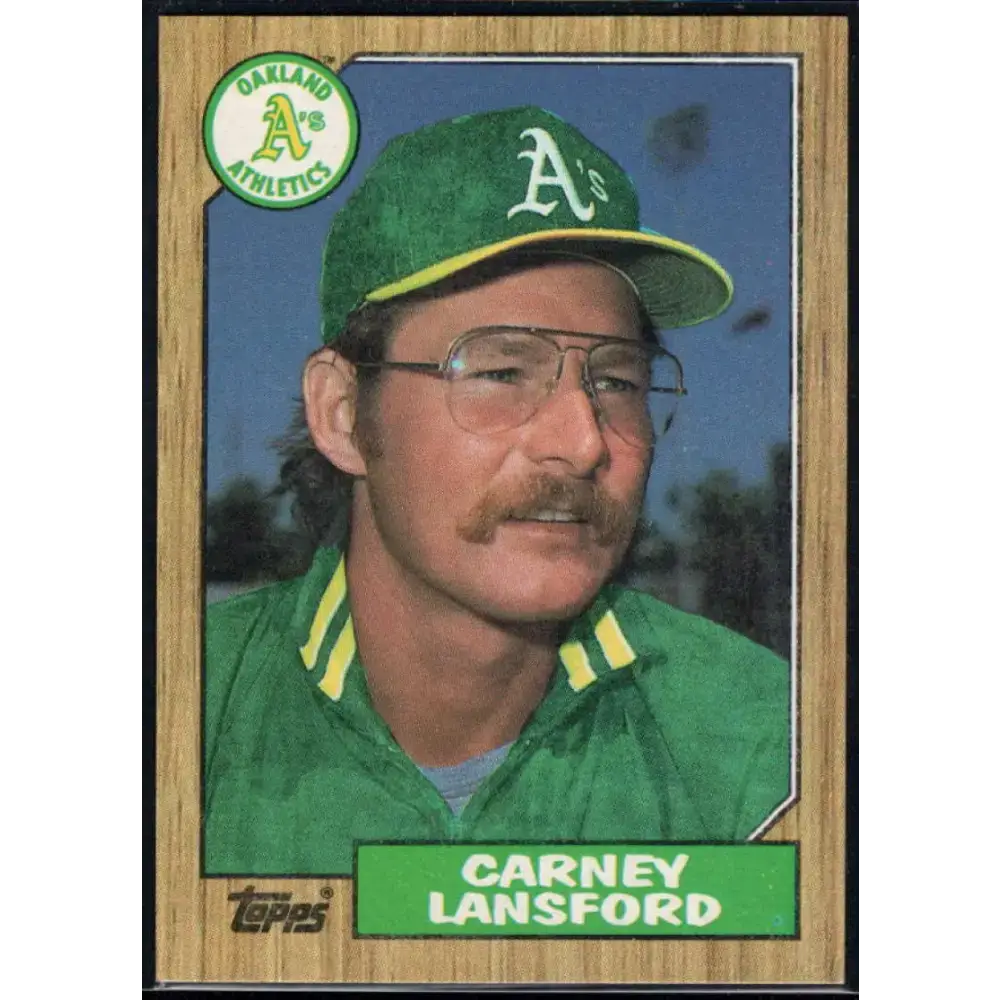 1987 Topps #678 Carney Lansford EX Excellent Oakland Athletics Baseball Card - Baseball Card Single