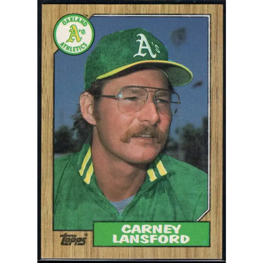 1987 Topps #678 Carney Lansford EX Excellent Oakland Athletics Baseball Card