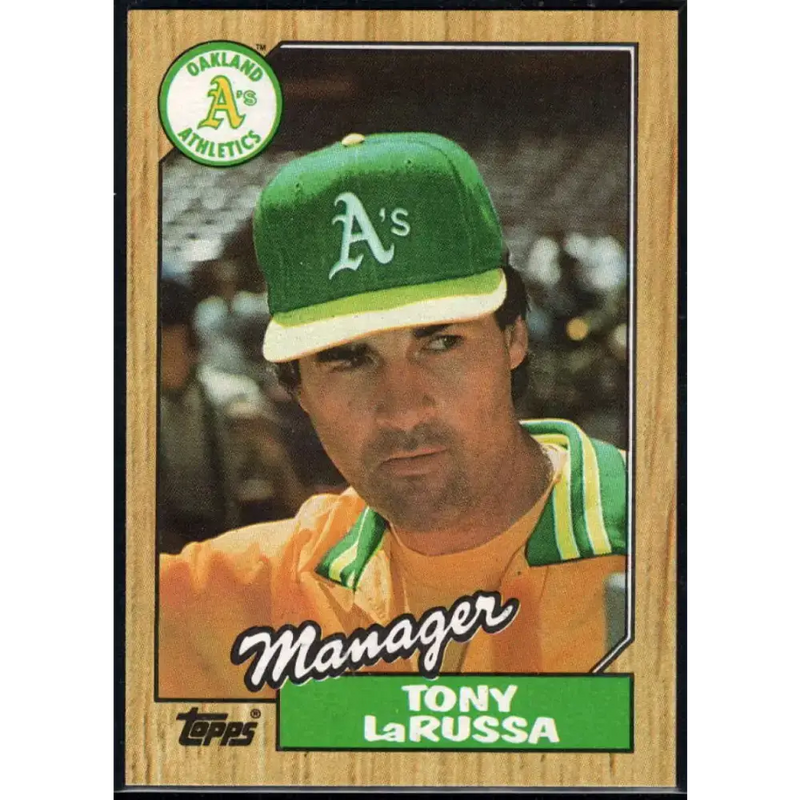 1987 Topps #68 Tony LaRussa EX Excellent Oakland Athletics Baseball Card - Baseball Card Single