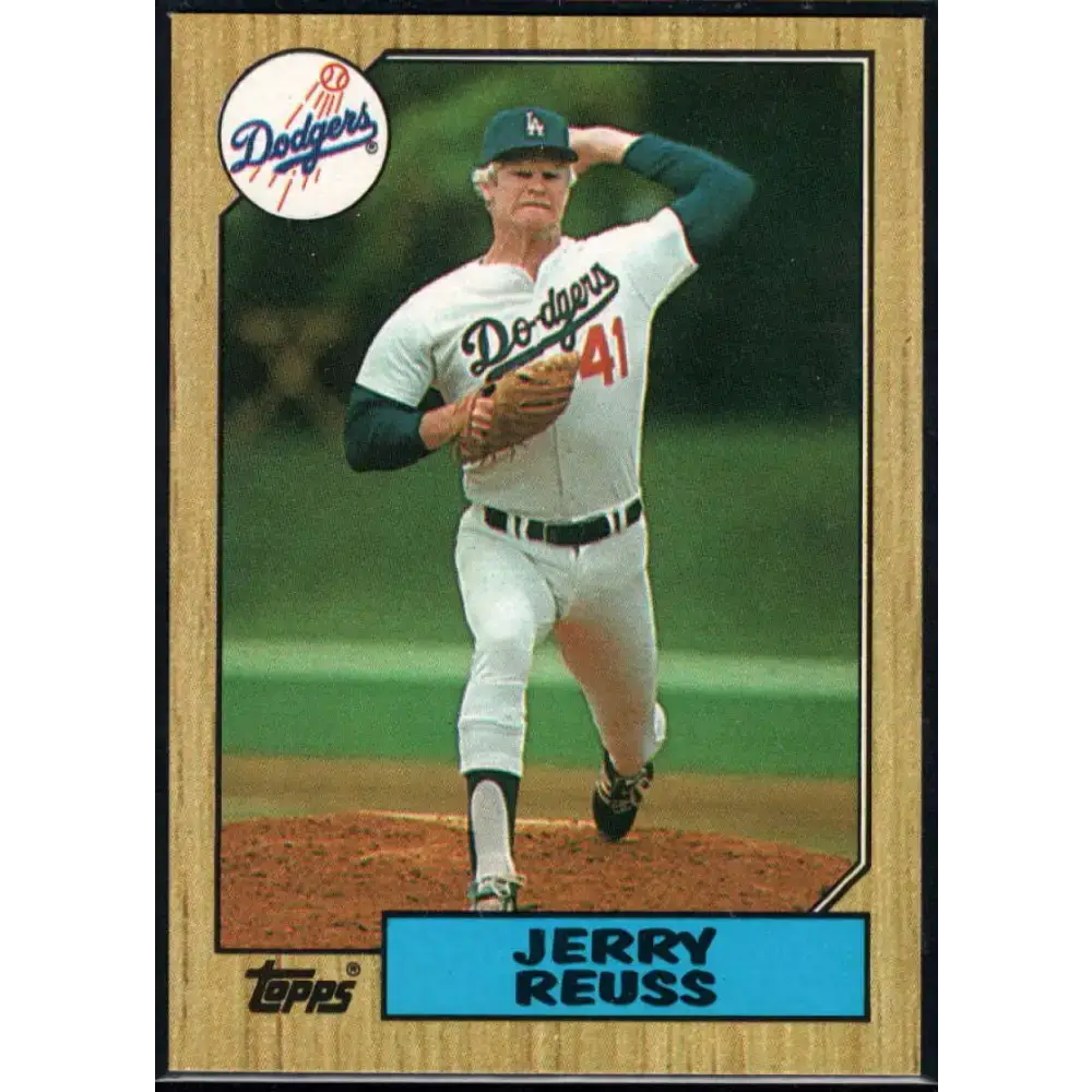 1987 Topps #682 Jerry Reuss EX Excellent Los Angeles Dodgers Baseball Card - Baseball Card Single