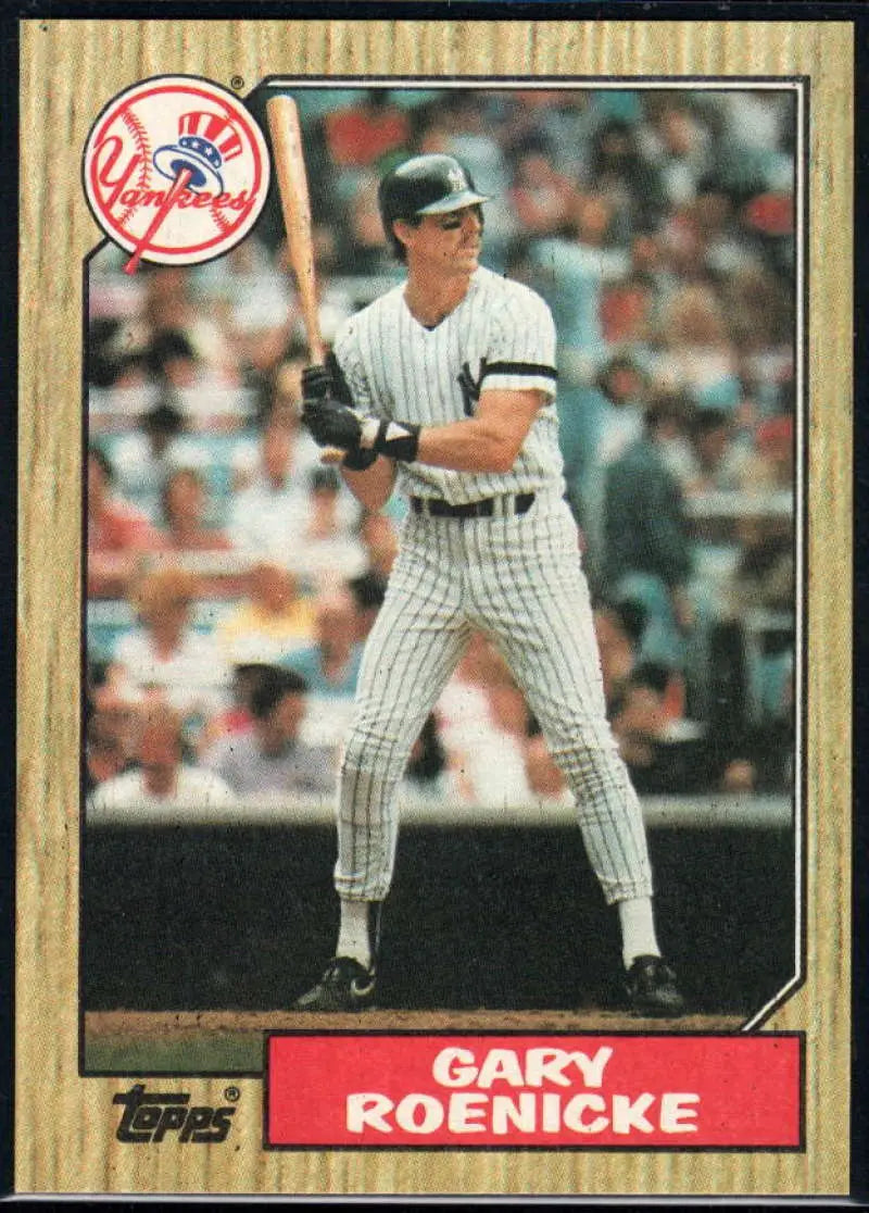 1987 Topps #683 Gary Roenicke EX Excellent New York Yankees Baseball Card - Baseball Card Single