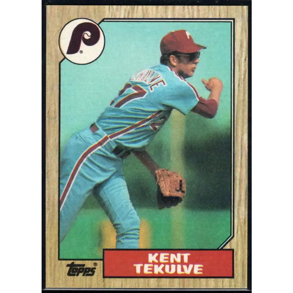 1987 Topps #684 Kent Tekulve EX Excellent Philadelphia Phillies Baseball Card - Baseball Card Single