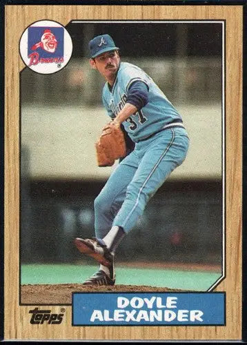 1987 Topps #686 Doyle Alexander NM Near Mint Braves UER - Baseball Card Single