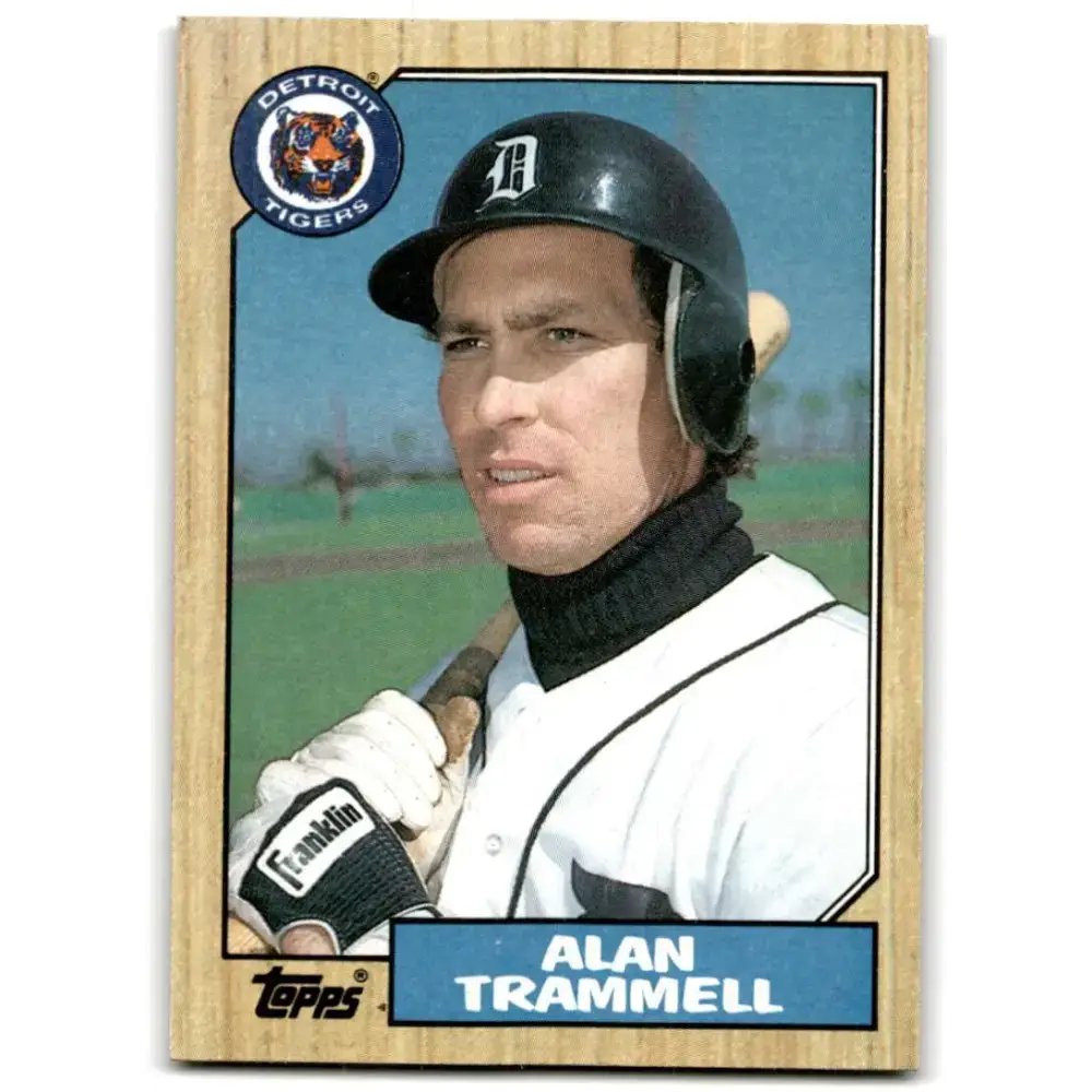 1987 Topps #687 Alan Trammell EX Excellent Detroit Tigers Baseball Card - Baseball Card Single