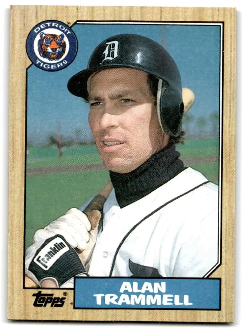 1987 Topps #687 Alan Trammell EX Excellent Detroit Tigers Baseball Card - Baseball Card Single