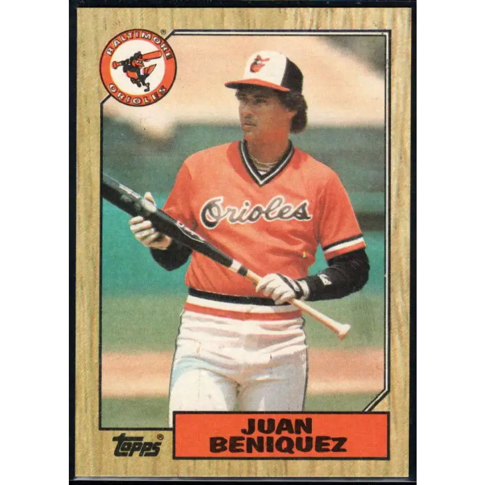 1987 Topps #688 Juan Beniquez EX Excellent Baltimore Orioles Baseball Card - Baseball Card Single