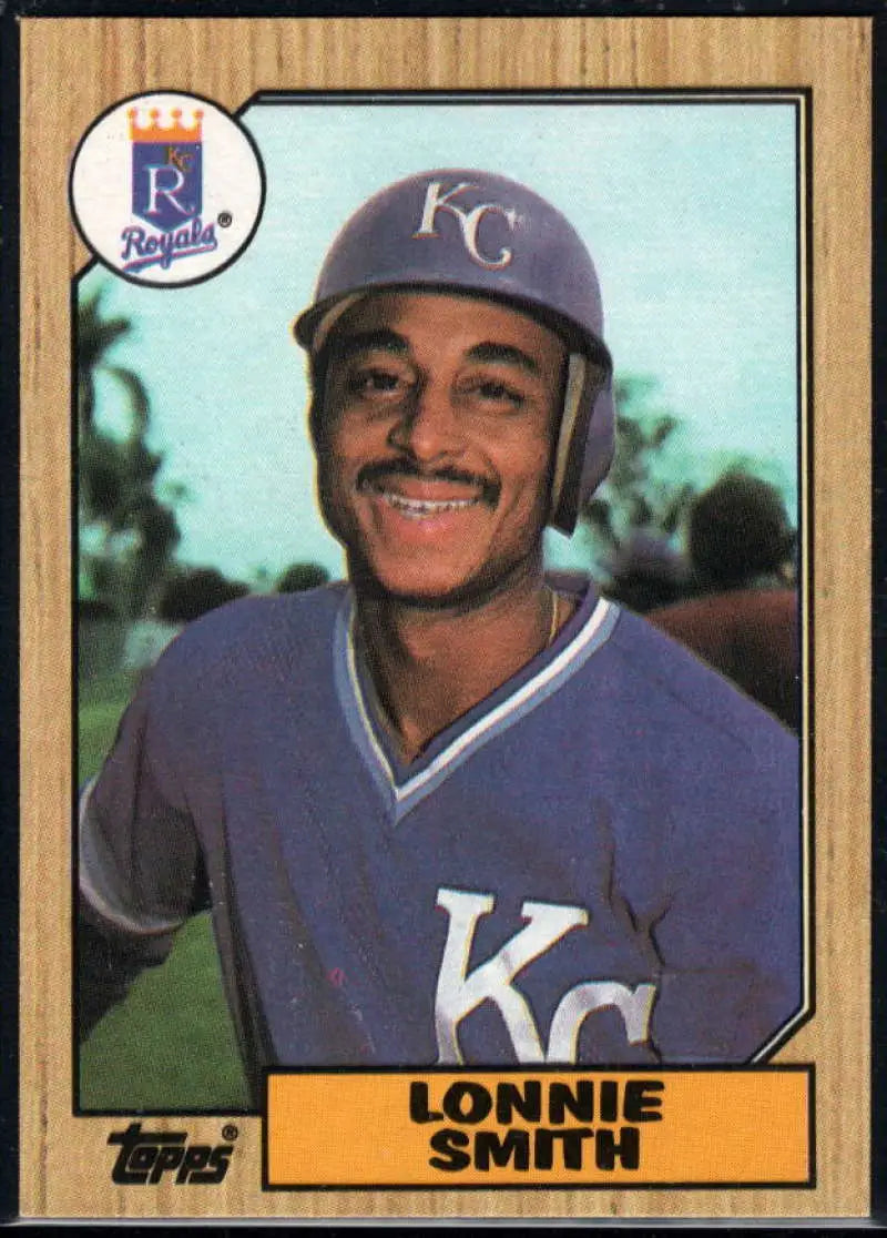1987 Topps #69 Lonnie Smith EX Excellent Kansas City Royals Baseball Card - Baseball Card Single