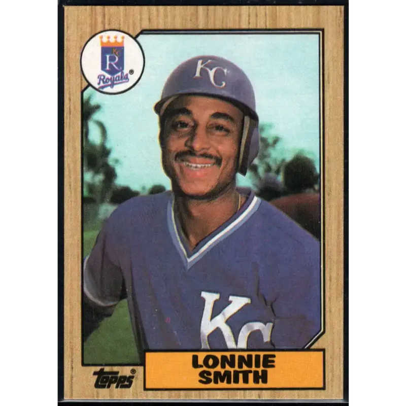 1987 Topps #69 Lonnie Smith EX Excellent Kansas City Royals Baseball Card - Baseball Card Single
