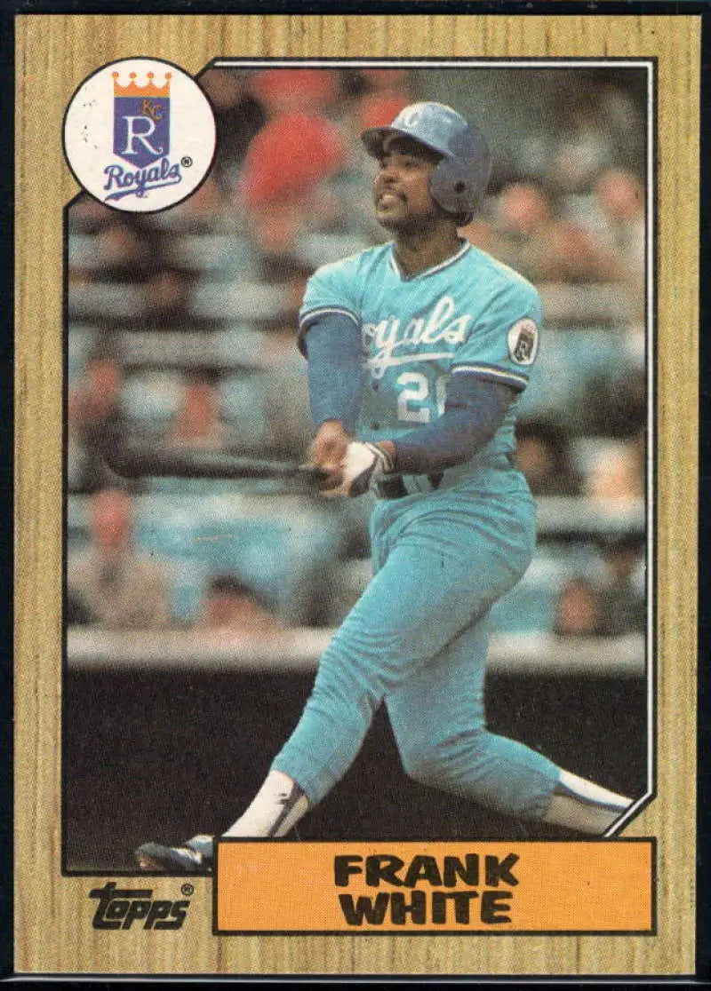 1987 Topps #692 Frank White EX Excellent Kansas City Royals Baseball Card - Baseball Card Single