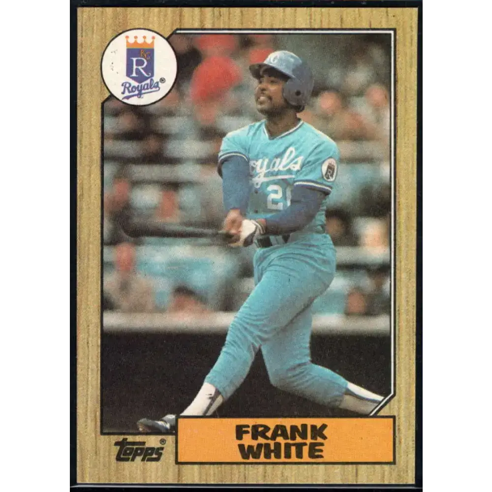 1987 Topps #692 Frank White EX Excellent Kansas City Royals Baseball Card - Baseball Card Single