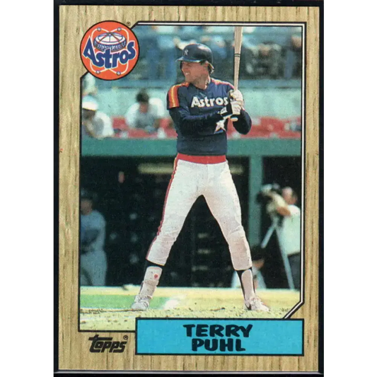 1987 Topps #693 Terry Puhl EX Excellent Houston Astros Baseball Card