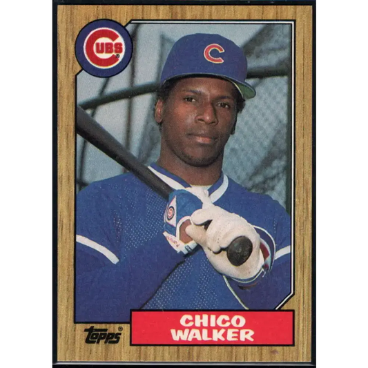 1987 Topps #695 Chico Walker EX Excellent Chicago Cubs Baseball Card