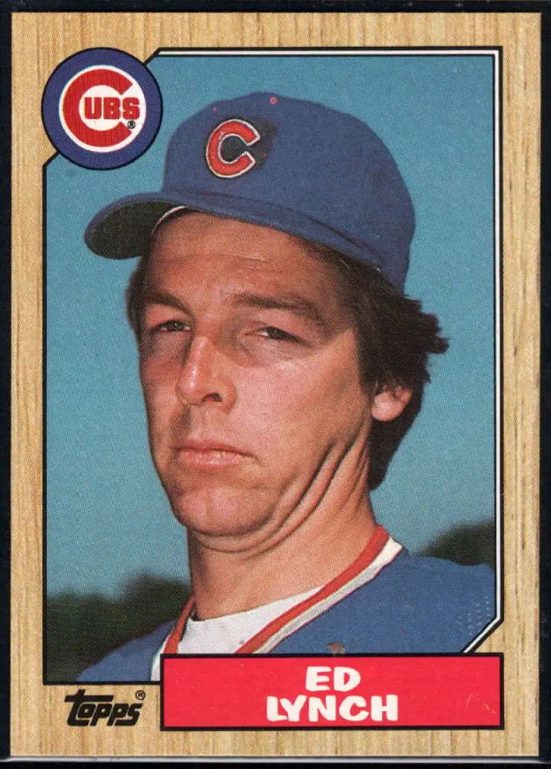 1987 Topps #697 Ed Lynch EX Excellent Chicago Cubs Baseball Card - Baseball Card Single