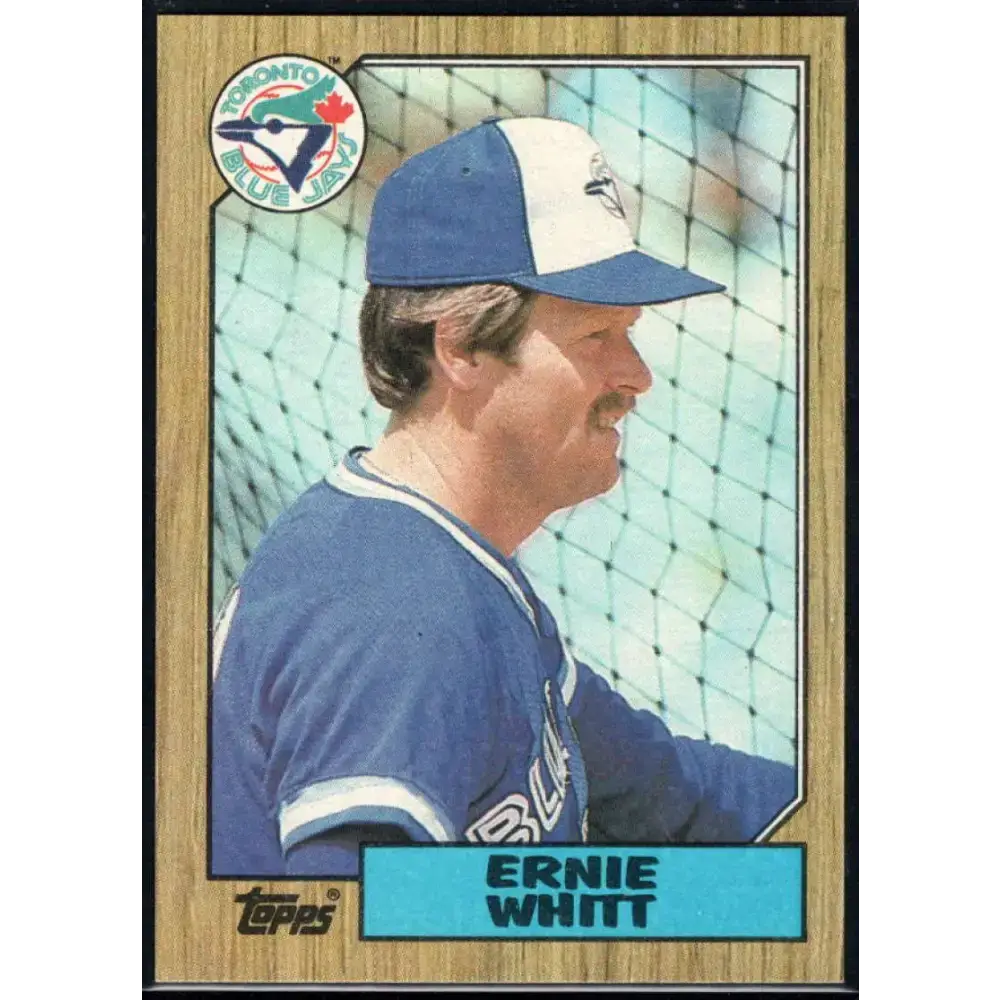 1987 Topps #698 Ernie Whitt EX Excellent Toronto Blue Jays Baseball Card - Baseball Card Single