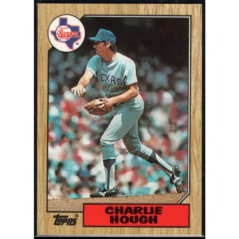 1987 Topps #70 Charlie Hough EX Excellent Texas Rangers Baseball Card - Baseball Card Single