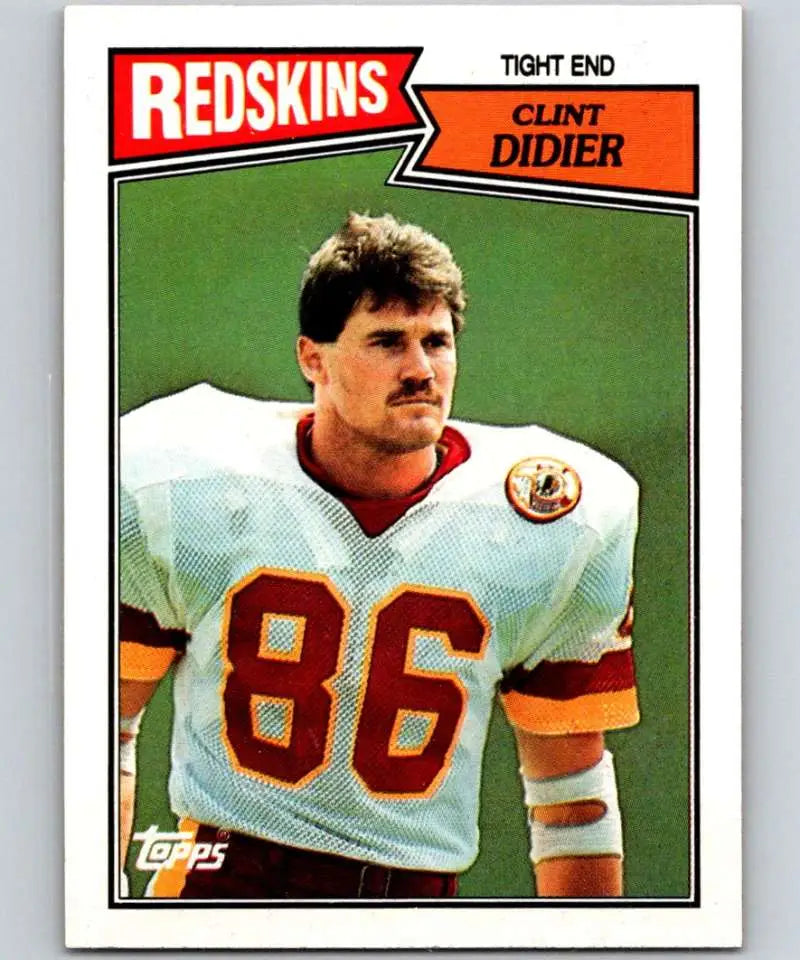 1987 Topps #70 Clint Didier EX Excellent RC Rookie Washington Redskins Football Card - Football Card Single
