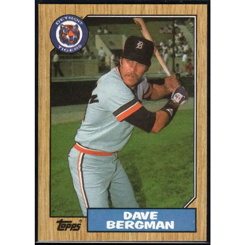 1987 Topps #700 Dave Bergman EX Excellent Detroit Tigers Baseball Card - Baseball Card Single
