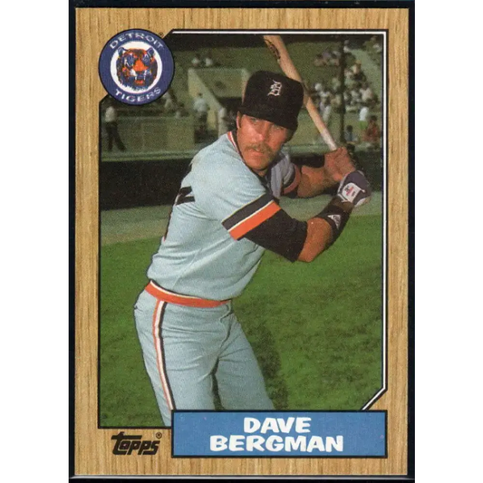 1987 Topps #700 Dave Bergman EX Excellent Detroit Tigers Baseball Card