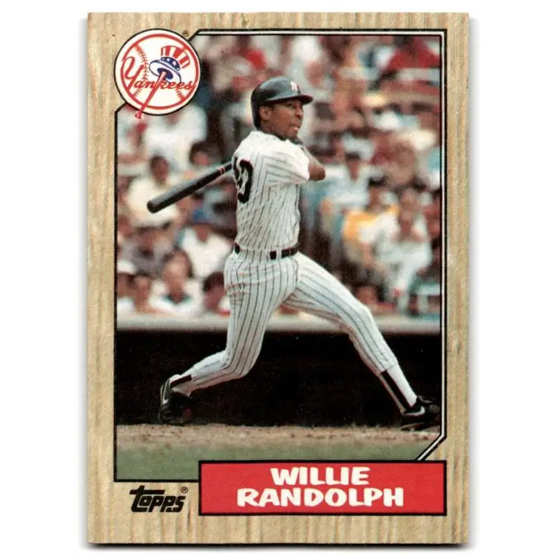 1987 Topps #701 Willie Randolph EX Excellent New York Yankees Baseball Card