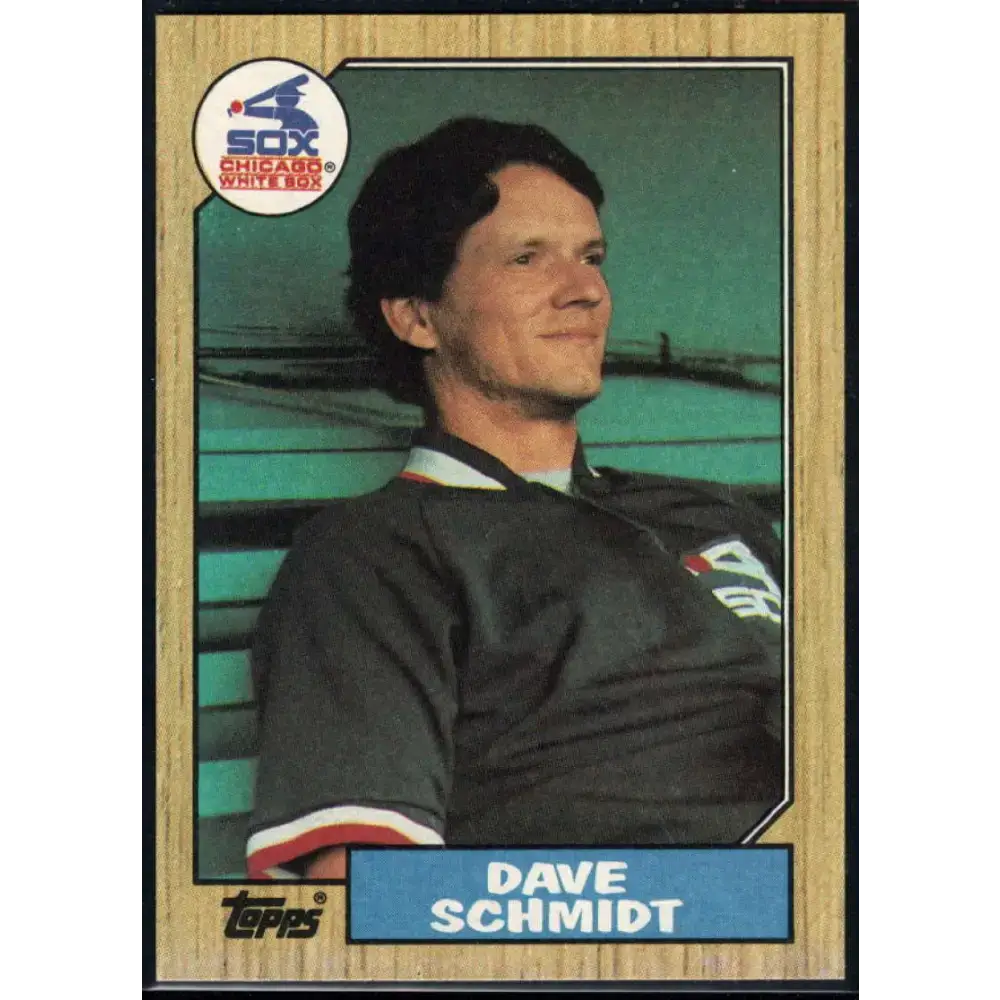1987 Topps #703 Dave Schmidt EX Excellent Chicago White Sox Baseball Card - Baseball Card Single