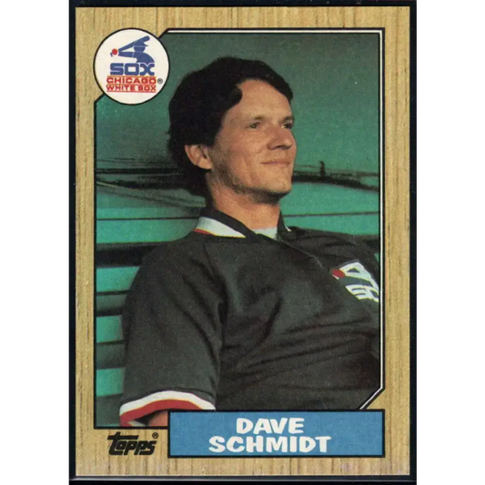 1987 Topps #703 Dave Schmidt EX Excellent Chicago White Sox Baseball Card - Baseball Card Single