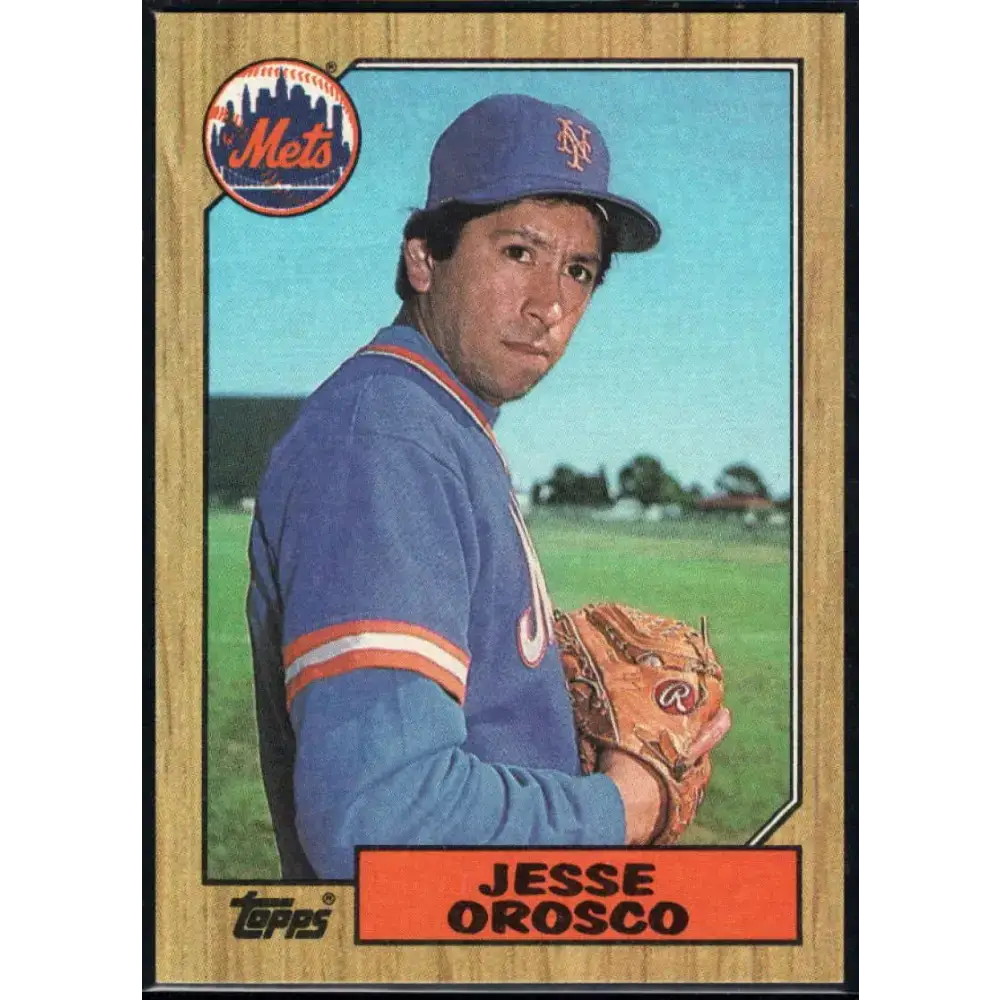1987 Topps #704 Jesse Orosco EX Excellent New York Mets Baseball Card