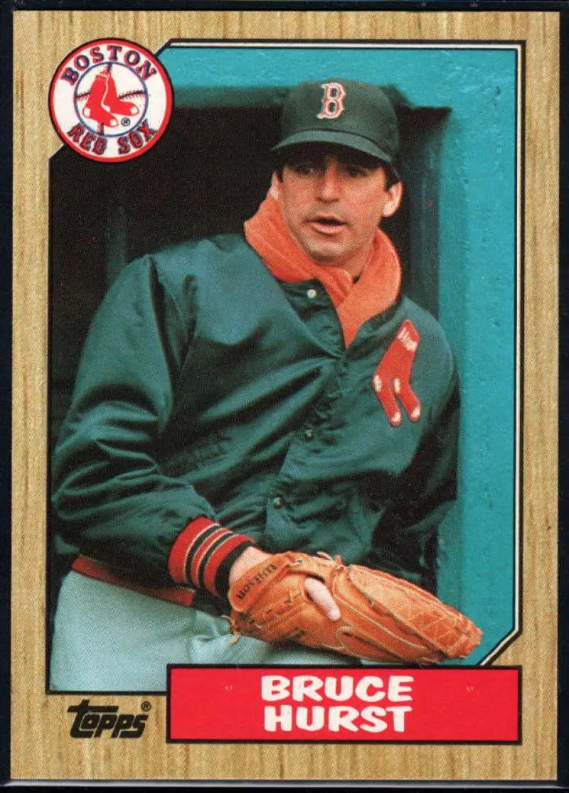 1987 Topps #705 Bruce Hurst EX Excellent Boston Red Sox Baseball Card - Baseball Card Single