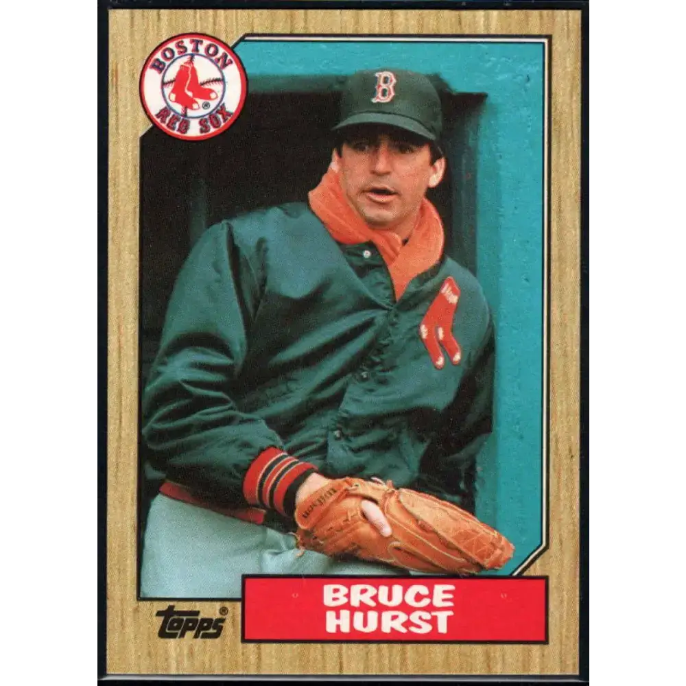 1987 Topps #705 Bruce Hurst EX Excellent Boston Red Sox Baseball Card - Baseball Card Single