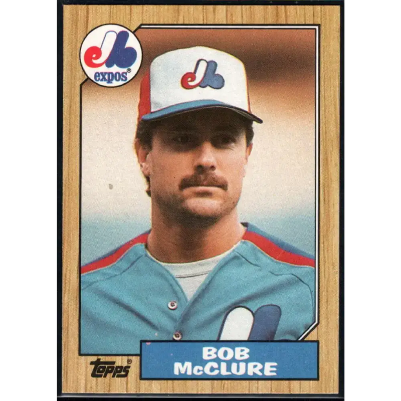 1987 Topps #707 Bob McClure EX Excellent Montreal Expos Baseball Card - Baseball Card Single