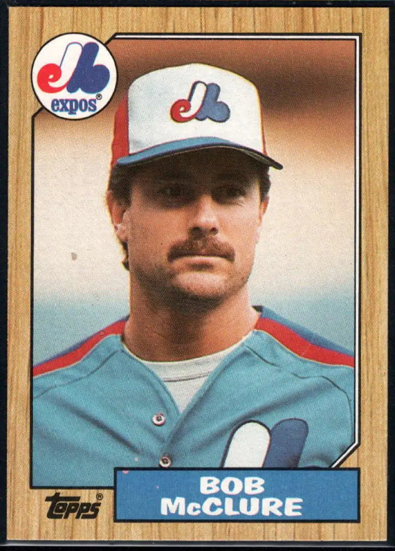 1987 Topps #707 Bob McClure EX Excellent Montreal Expos Baseball Card - Baseball Card Single