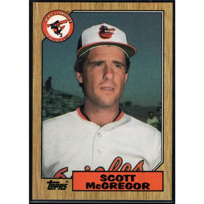 1987 Topps #708 Scott McGregor EX Excellent Baltimore Orioles Baseball Card - Baseball Card Single