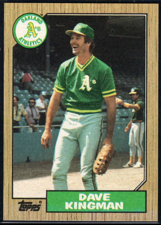 1987 Topps #709 Dave Kingman EX Excellent Oakland Athletics Baseball Card - Baseball Card Single