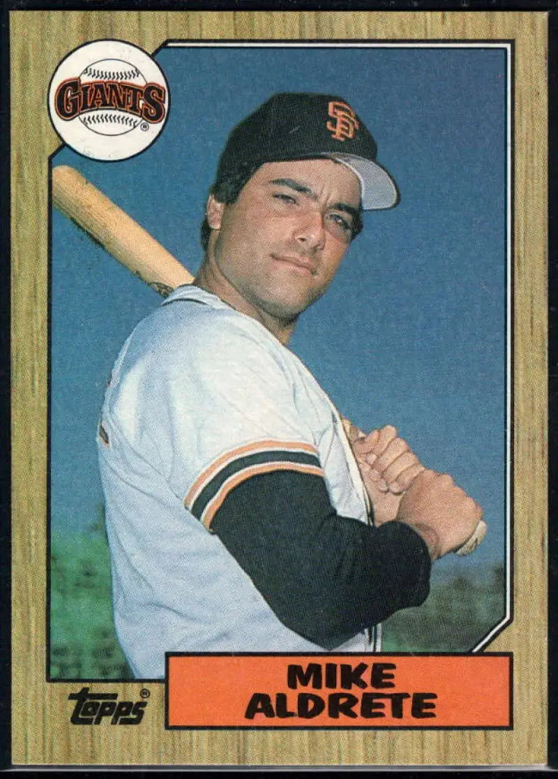 1987 Topps #71 Mike Aldrete EX Excellent RC Rookie San Francisco Giants Baseball Card - Baseball Card Single