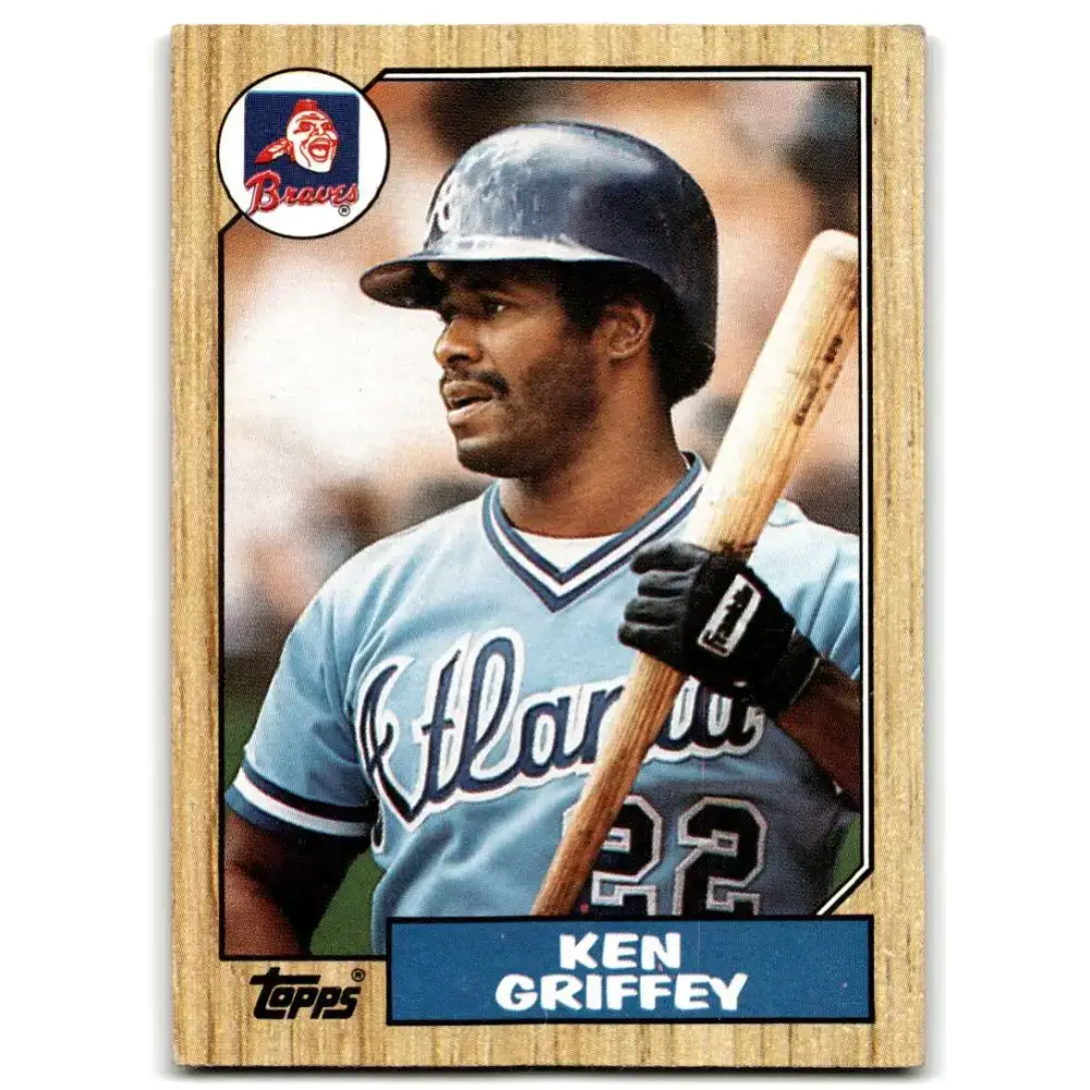 1987 Topps #711 Ken Griffey Sr. EX Excellent Atlanta Braves Baseball Card - Baseball Card Single