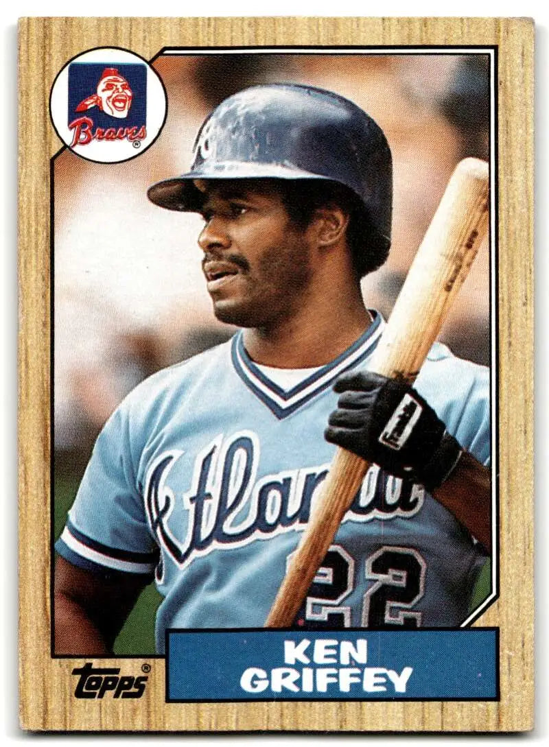 1987 Topps #711 Ken Griffey Sr. EX Excellent Atlanta Braves Baseball Card - Baseball Card Single