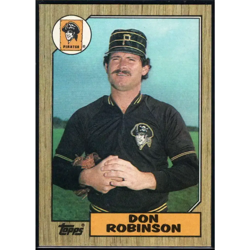 1987 Topps #712 Don Robinson EX Excellent Pittsburgh Pirates Baseball Card - Baseball Card Single