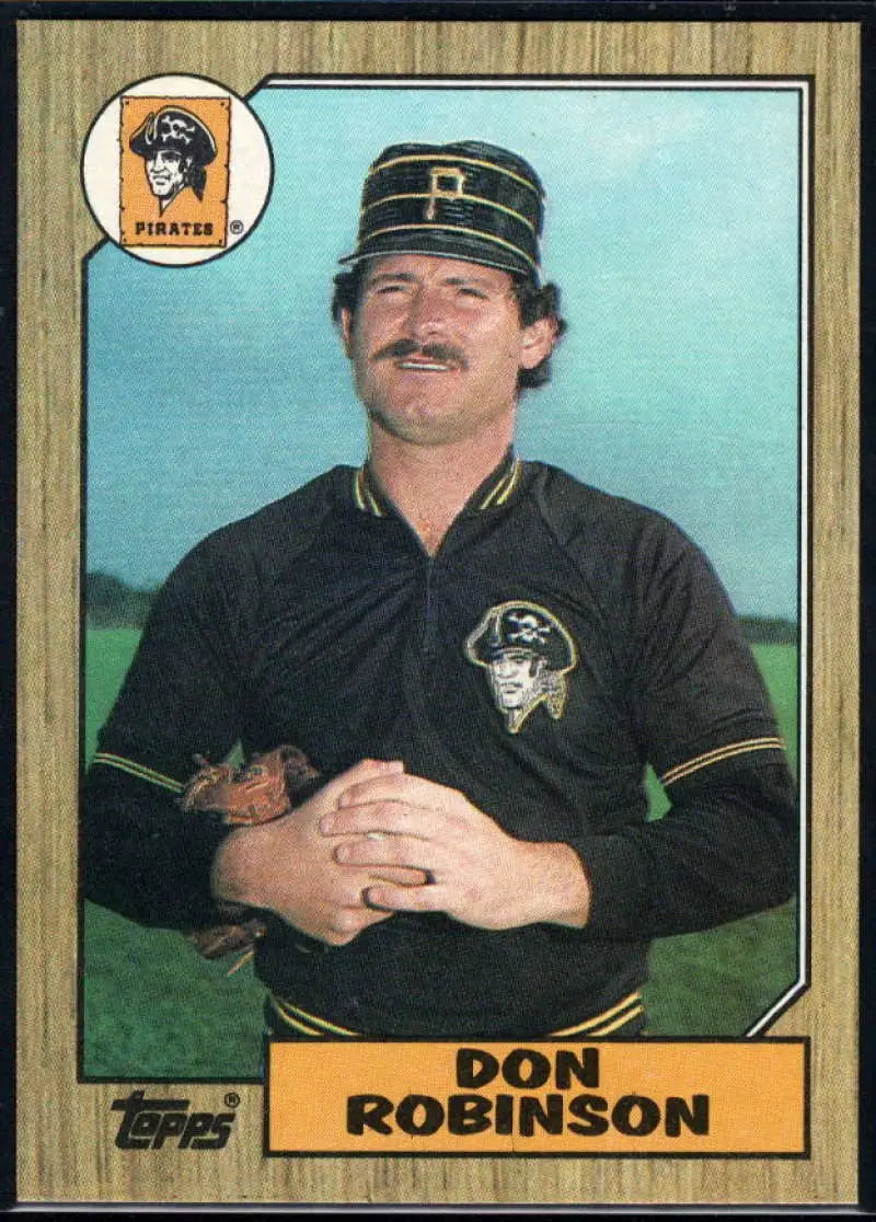 1987 Topps #712 Don Robinson EX Excellent Pittsburgh Pirates Baseball Card - Baseball Card Single