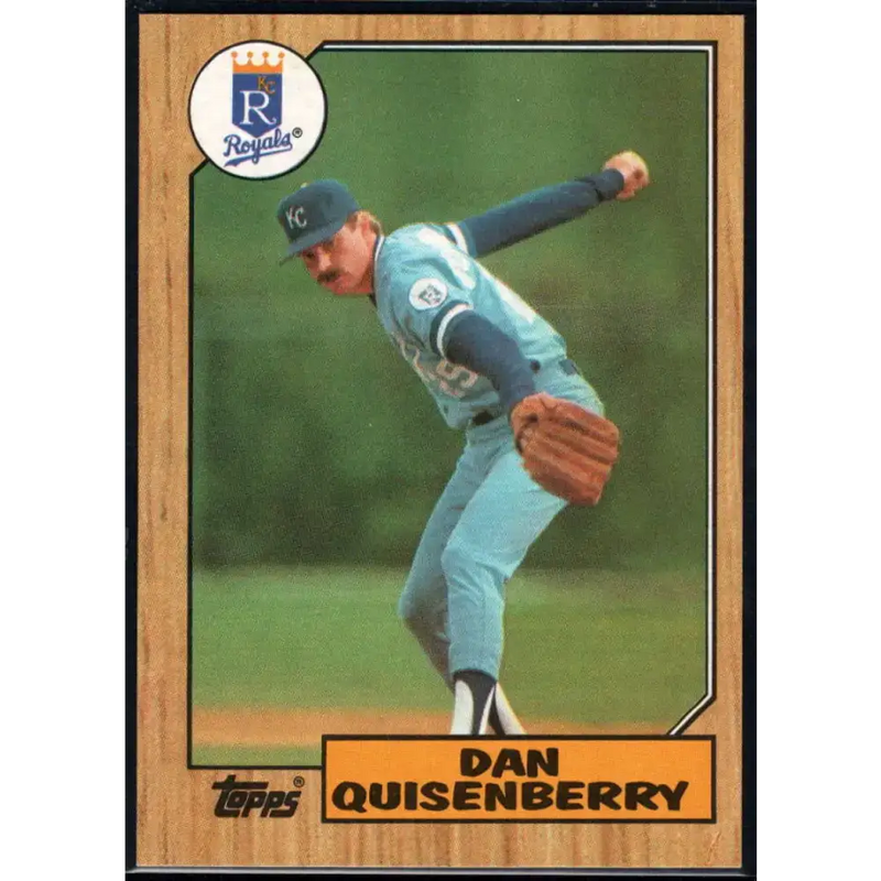 1987 Topps #714 Dan Quisenberry EX Excellent Kansas City Royals Baseball Card - Baseball Card Single
