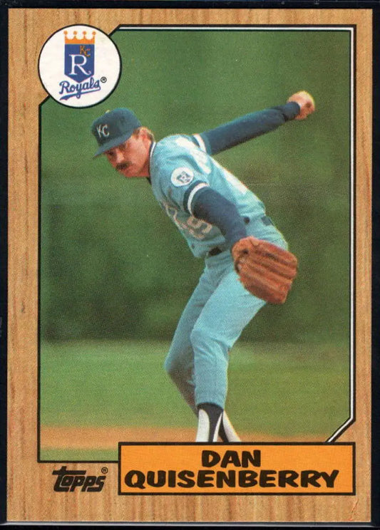 1987 Topps #714 Dan Quisenberry EX Excellent Kansas City Royals Baseball Card - Baseball Card Single