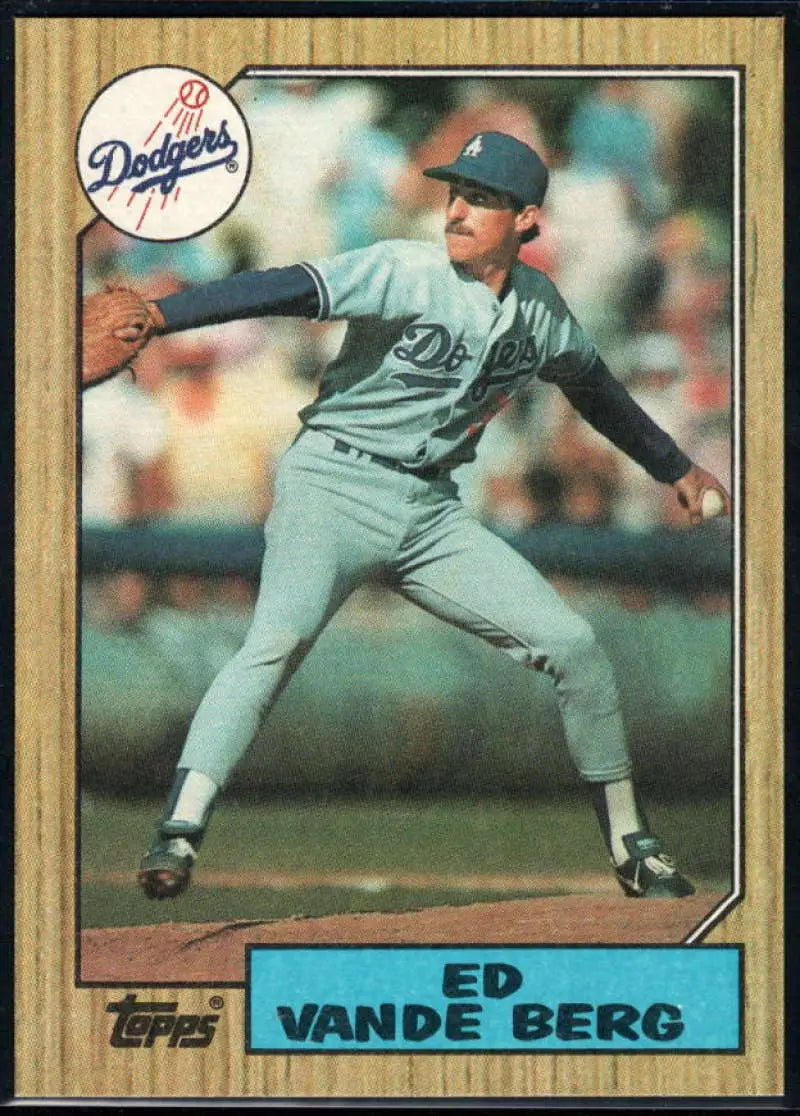 1987 Topps #717 Ed Vande Berg EX Excellent Los Angeles Dodgers Baseball Card - Baseball Card Single