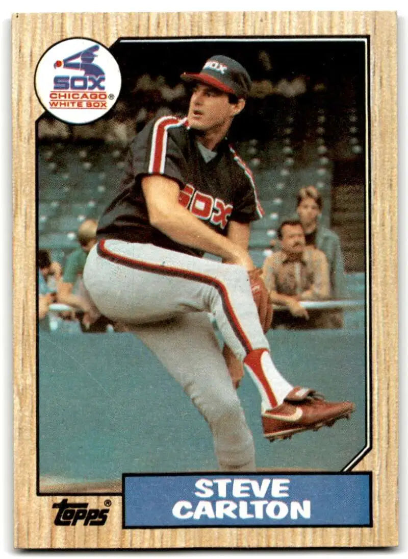 1987 Topps #718 Steve Carlton EX Excellent Chicago White Sox Baseball Card - Baseball Card Single