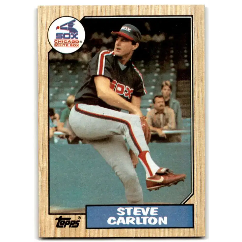 1987 Topps #718 Steve Carlton EX Excellent Chicago White Sox Baseball Card - Baseball Card Single