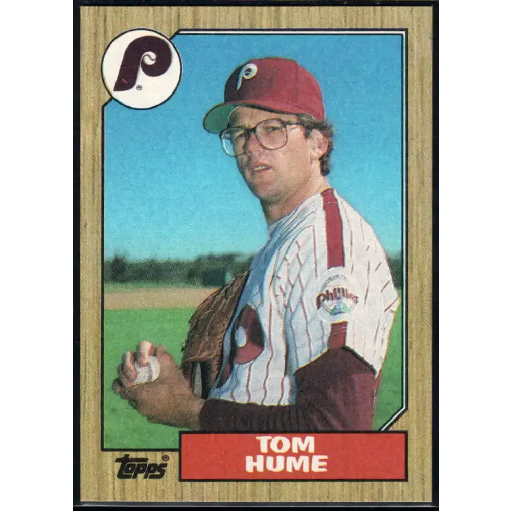 1987 Topps #719 Tom Hume EX Excellent Philadelphia Phillies Baseball Card