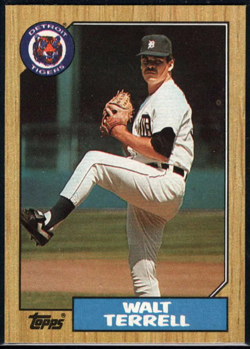 1987 Topps #72 Walt Terrell EX Excellent Detroit Tigers Baseball Card - Baseball Card Single