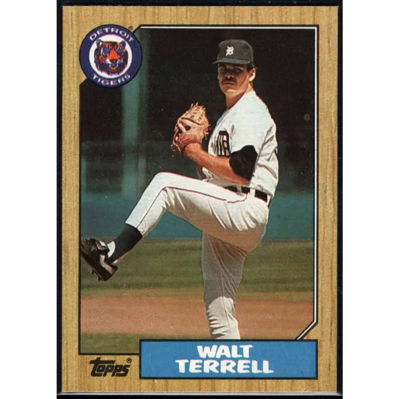 1987 Topps #72 Walt Terrell EX Excellent Detroit Tigers Baseball Card - Baseball Card Single